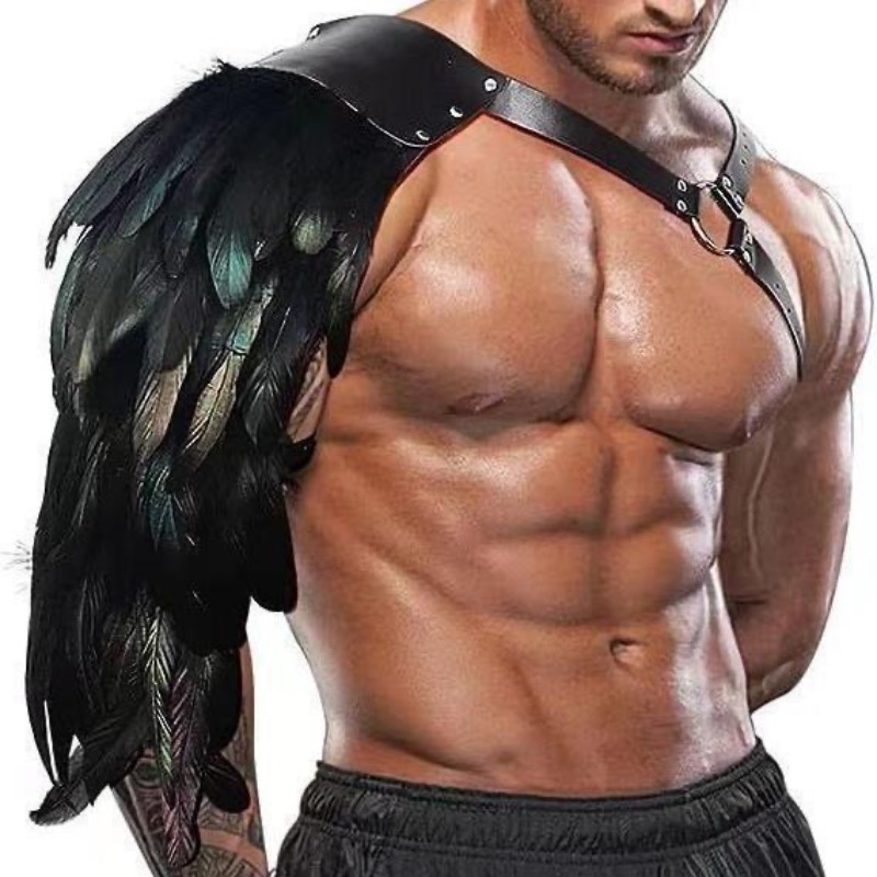 Medieval Men'S Accessories - Halloween Medieval Knight Viking Shoulder Armor