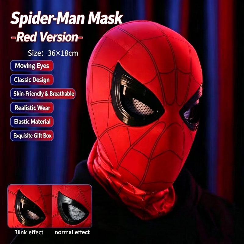 Men'S Accessories Display - Spider-Man Headgear With Movable Eyes Cool