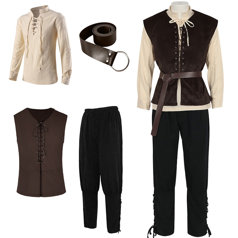 Medieval Men'S Accessories - 4 Pcs Men's Halloween Renaissance Costume
