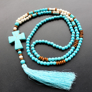 Men'S Vacation Accessories - Bohemian Cross Shell Necklace Fringed Pendant
