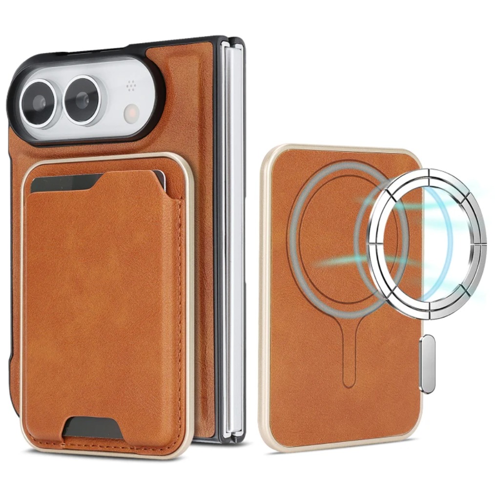 Bifold Leather Wallet - Detachable Leather Wallet with Card Holder