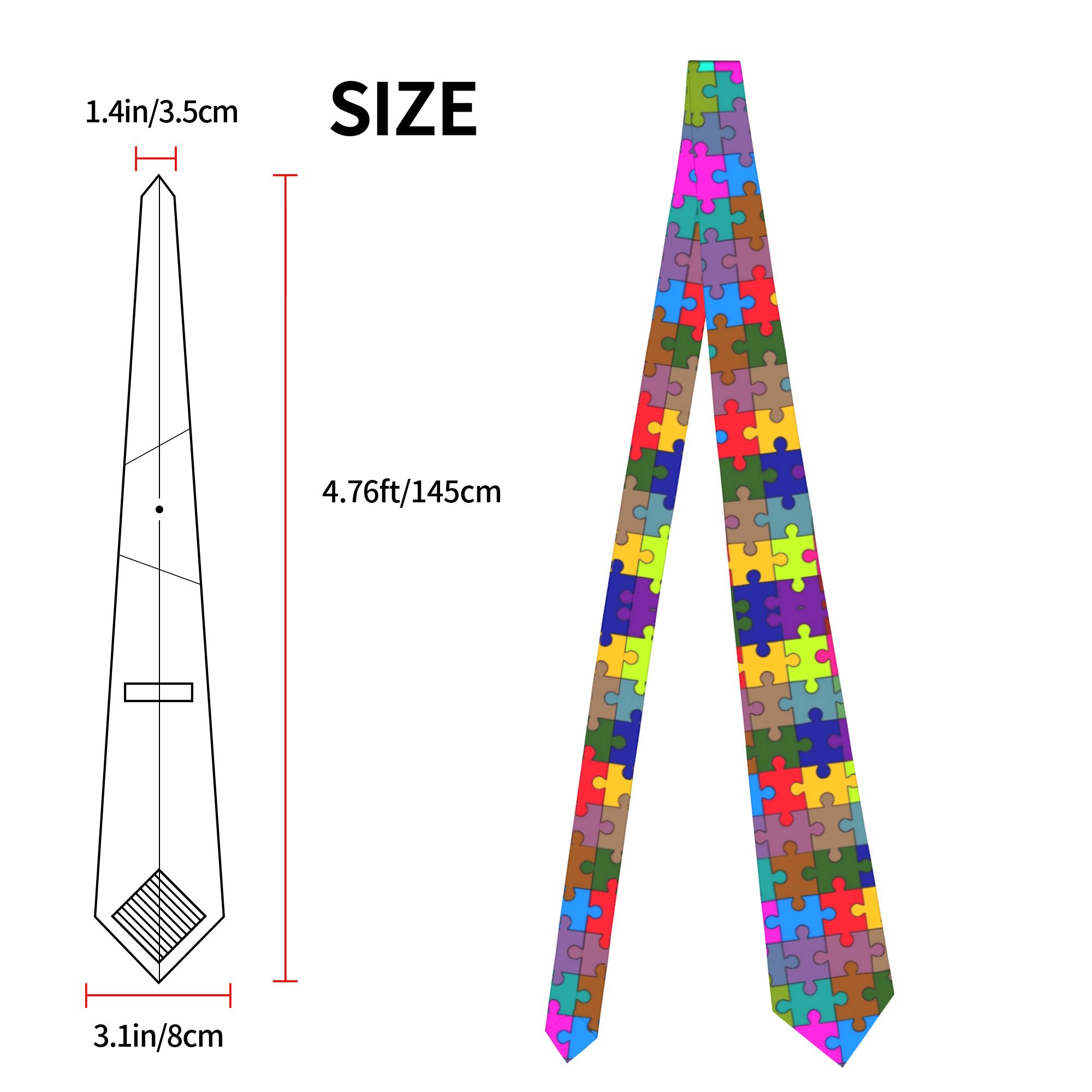 Dark Gradient Puzzle Tie  Wedd - Men Accessories For Wedding recension och pris