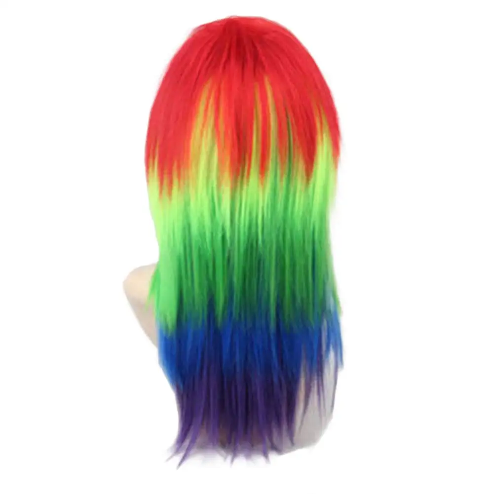 Long Rainbow Straight Syntheti - Men'S Accessories For Christmas recension och pris
