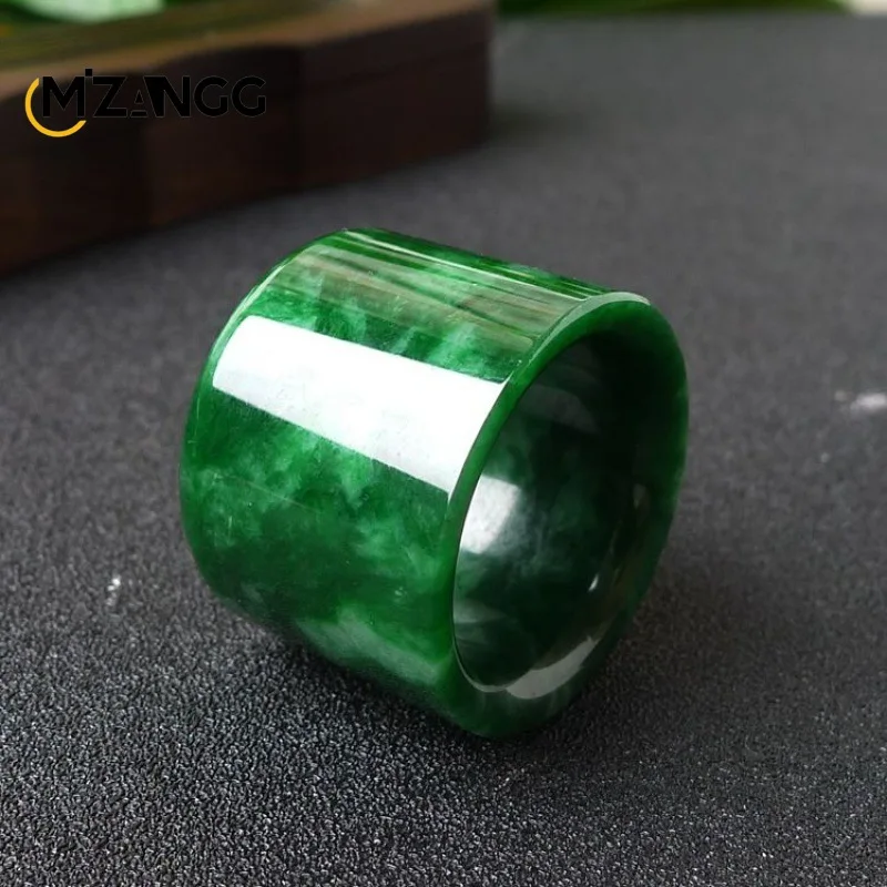 Natural Myanmar Jadeite Ring C - Men Accessories For Wedding recension och pris
