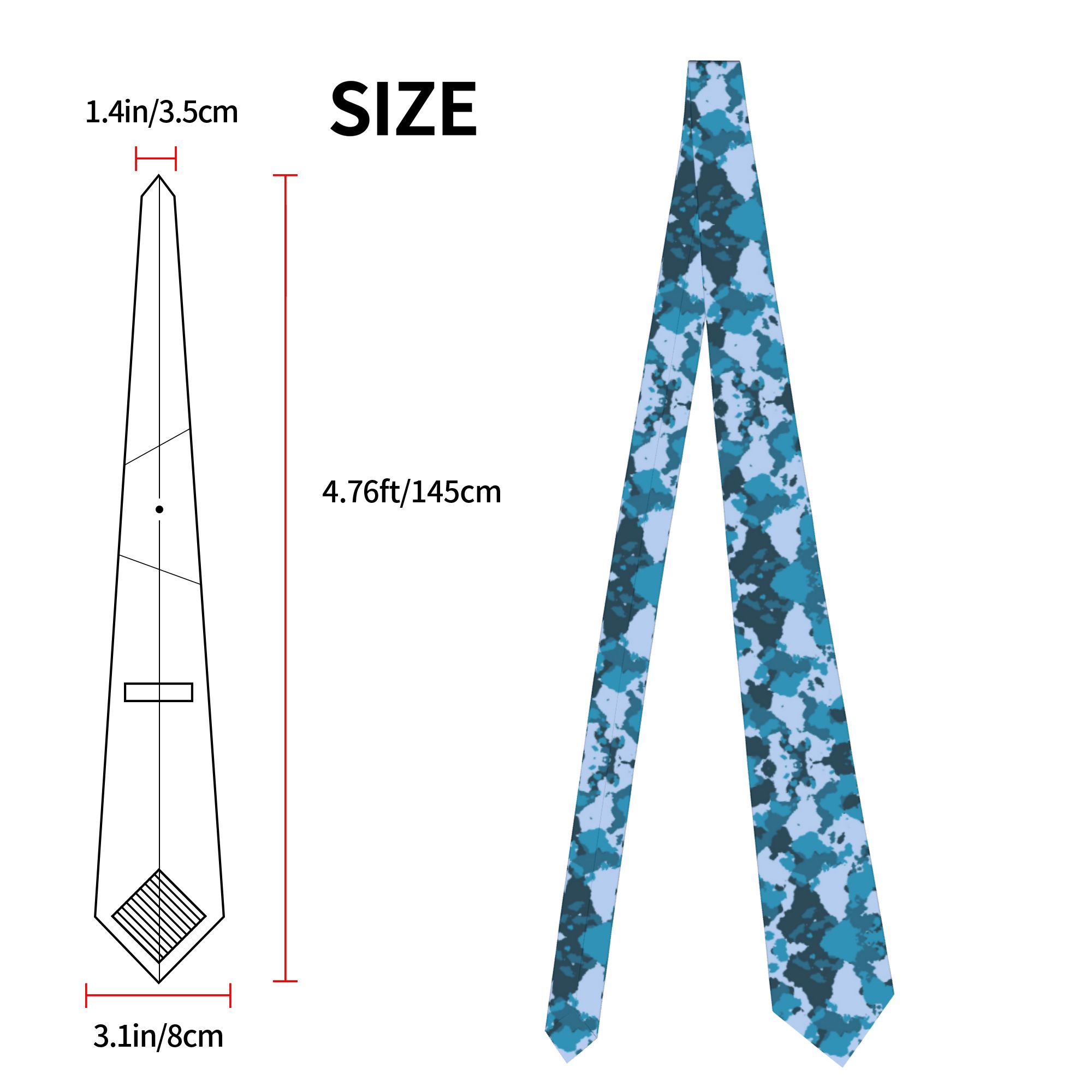 Camouflage Men Neckties Slim P - Men Accessories For Wedding recension och pris