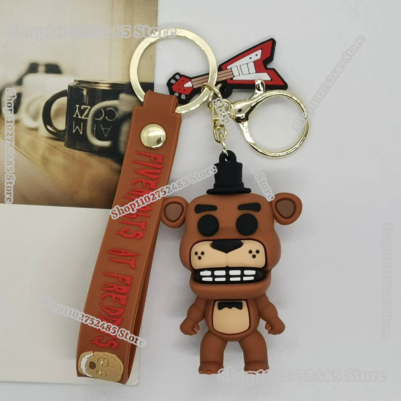 5pcs Cartoon Anime FNAF Figure - Men Accessories Jewellery recension och pris