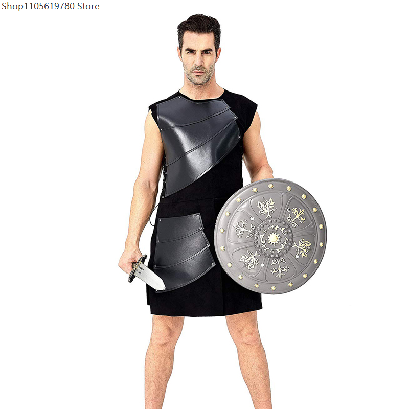 Faux‑Leather Cosplay Sleeveles - Medieval Men'S Accessories recension och pris