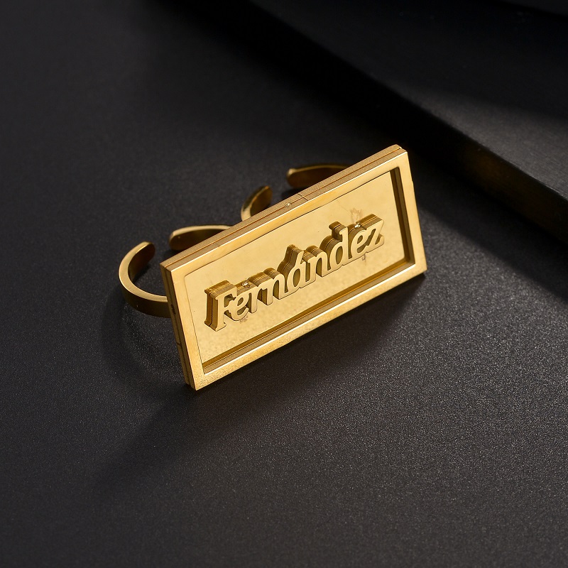Fashion Custom Name Rings Stai - Men Accessories For Wedding recension och pris