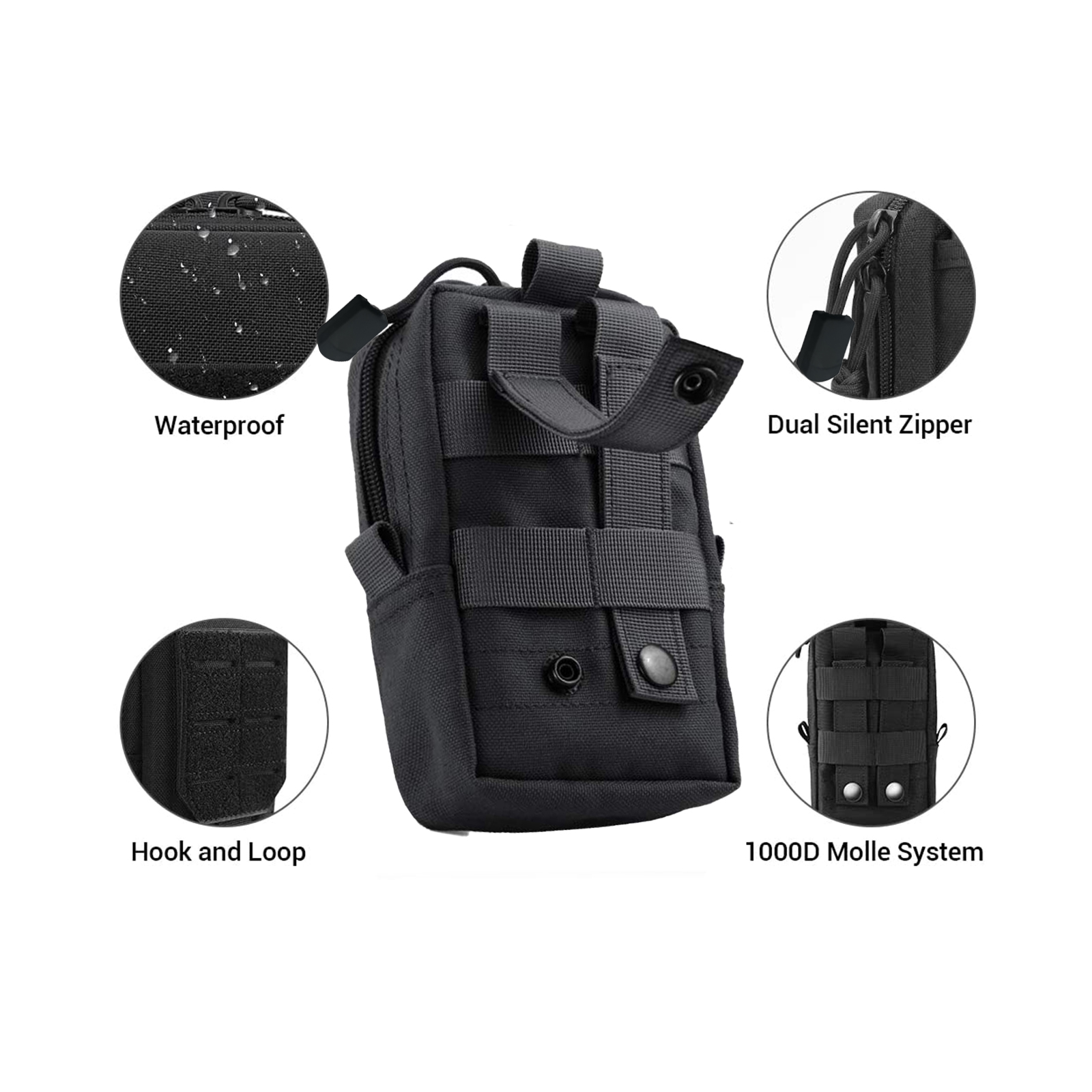 Tactical Molle Pouch Waist Bag - Men Accessories Bag recension och pris