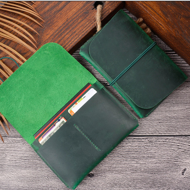 Handmade Top Layer Cowhide Lea - Bifold Leather Wallet recension och pris