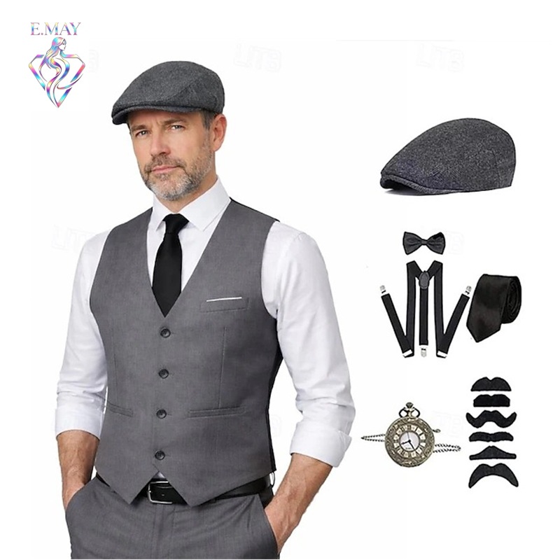 plus size Men 1920s Roaring Ga - Medieval Men'S Accessories recension och pris