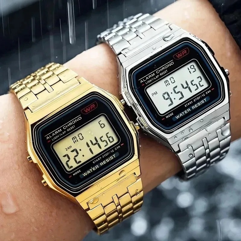 Luxury F91W Steel Band Watches - Men'S Accessories Display recension och pris