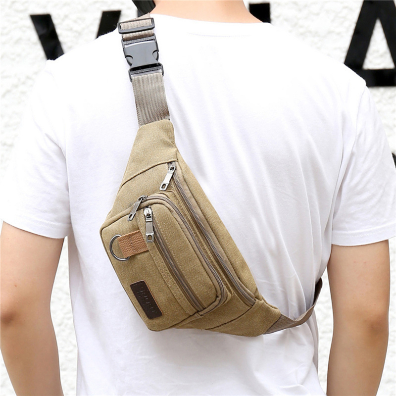 Chest Bag Canvas Waist Bag Wom - Men Accessories Bag recension och pris
