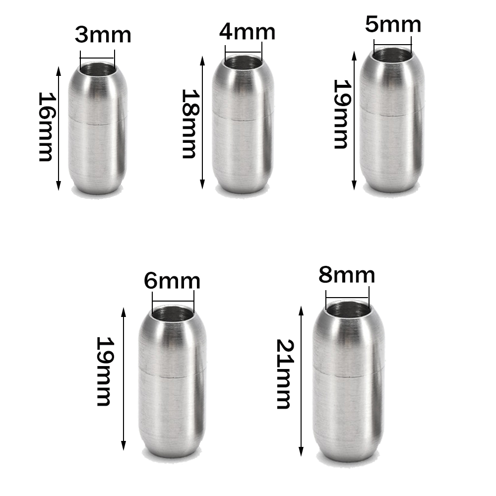 2pcs Stainless Steel Magnetic  - Men Accessories Jewellery recension och pris