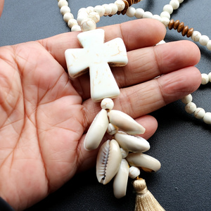 Bohemian Cross Shell Necklace  - Men'S Vacation Accessories recension och pris