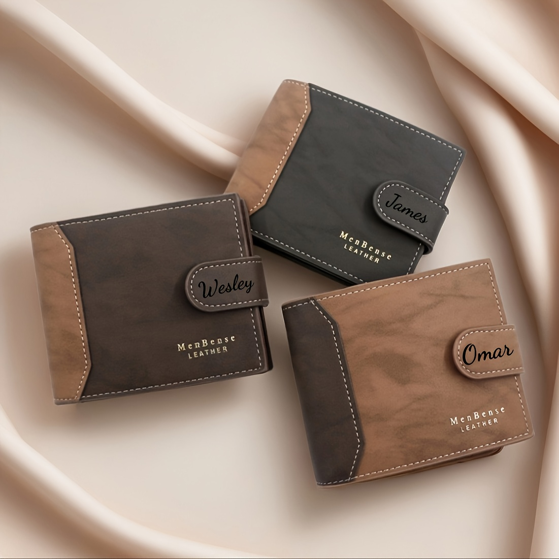 Custom Name Fashion Frosted Le - Bifold Leather Wallet recension och pris