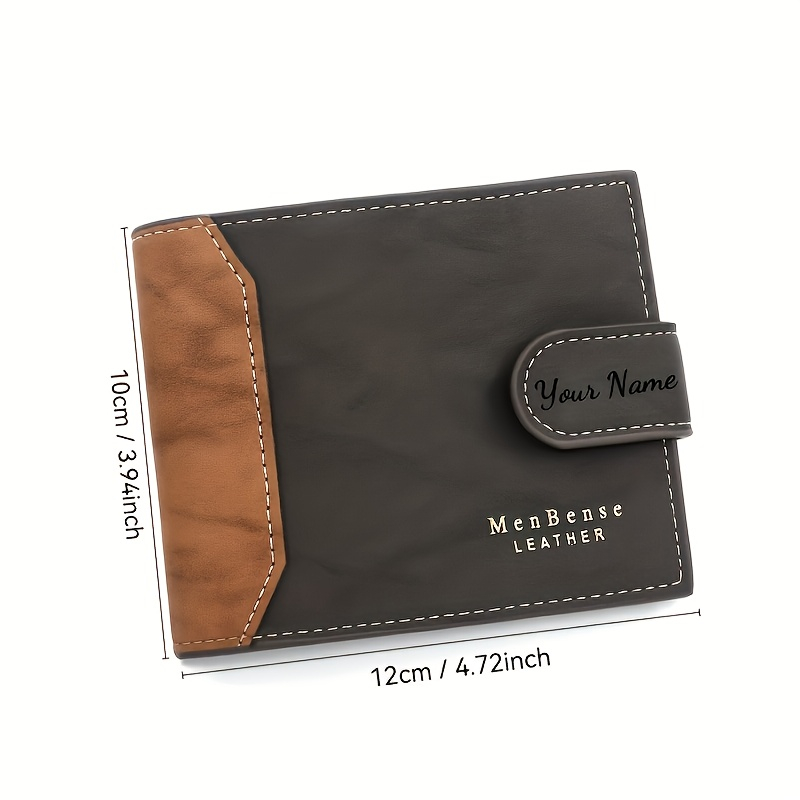 Custom Name Fashion Frosted Le - Bifold Leather Wallet recension och pris