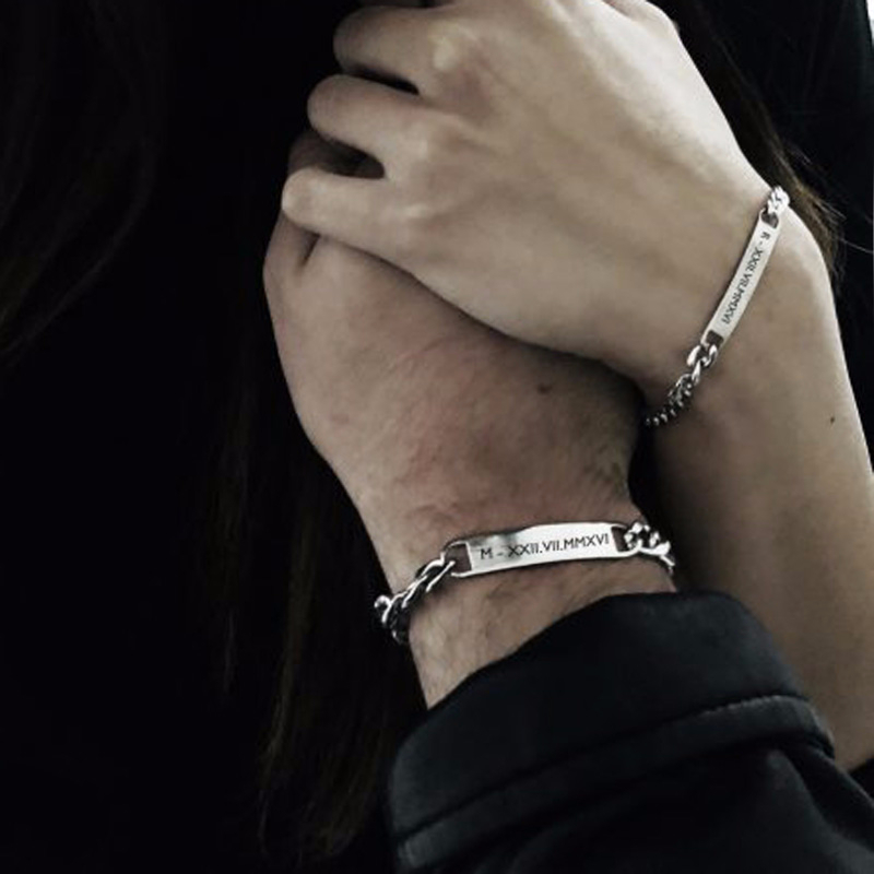 Plate Id Tag Bar Bracelet Cuba - Men Accessories Name recension och pris