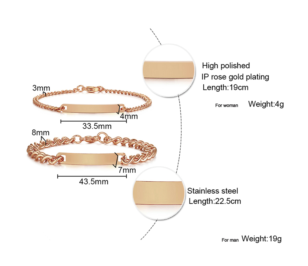 Plate Id Tag Bar Bracelet Cuba - Men Accessories Name recension och pris