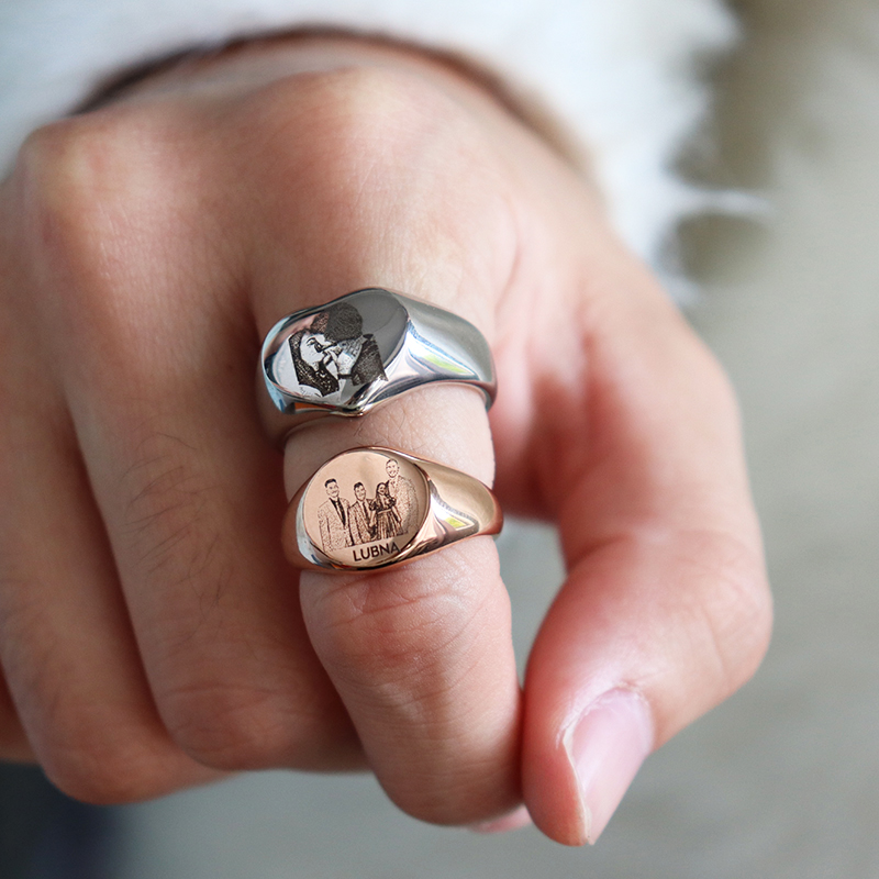 Custom Engraved Picture Logo N - Men Accessories For Wedding recension och pris