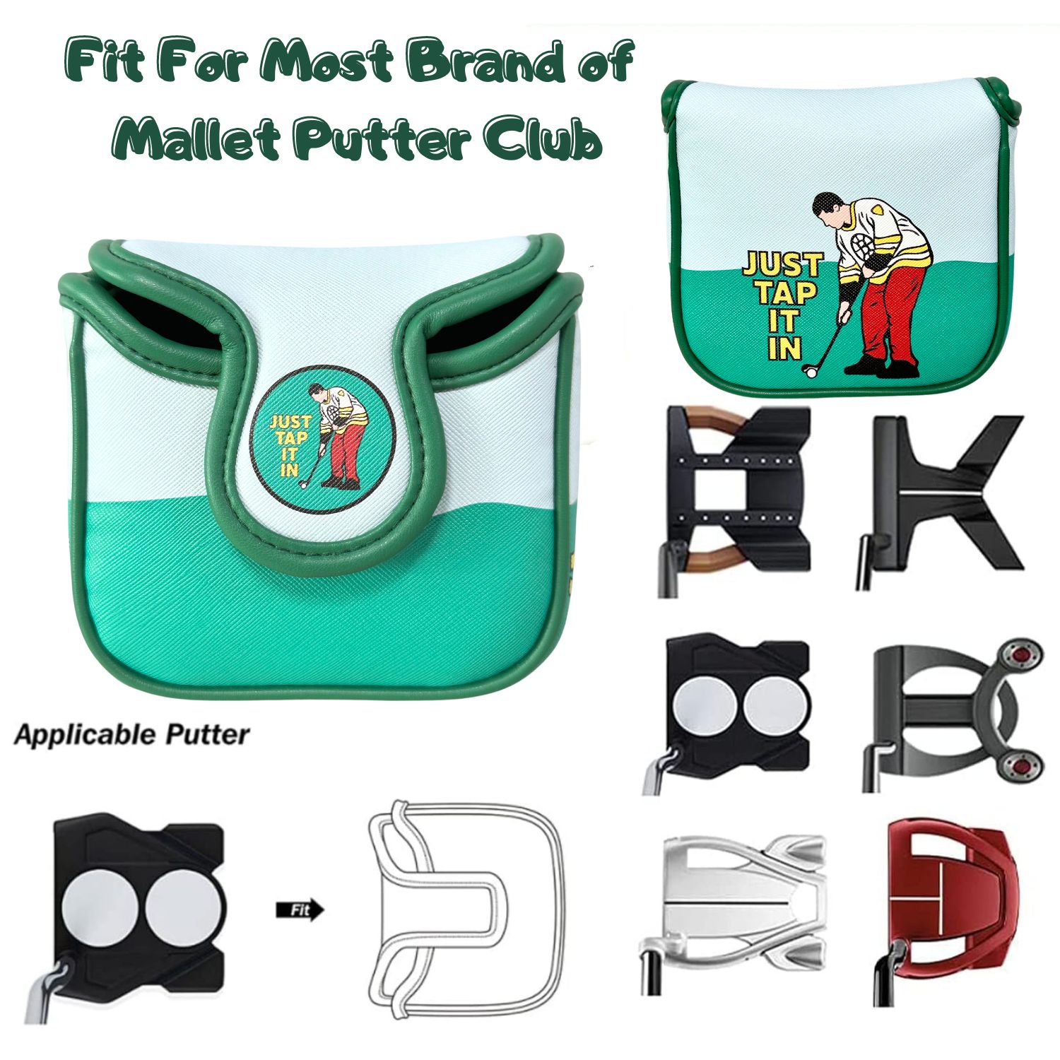 Funny PU Leather Golf Putter C - Men'S Accessories Premium recension och pris