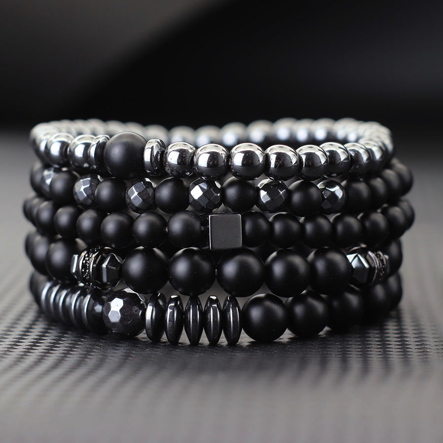 Premium Bracelet Set Men Natur - Men'S Accessories Premium recension och pris