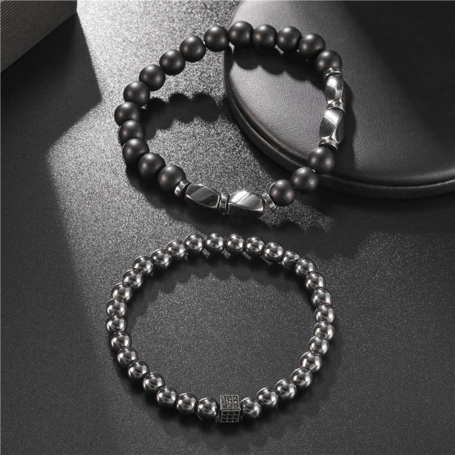 Premium Bracelet Set Men Natur - Men'S Accessories Premium recension och pris