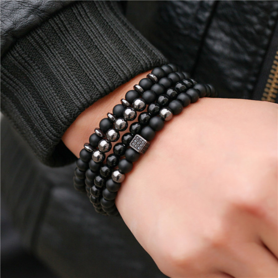 Premium Bracelet Set Men Natur - Men'S Accessories Premium recension och pris