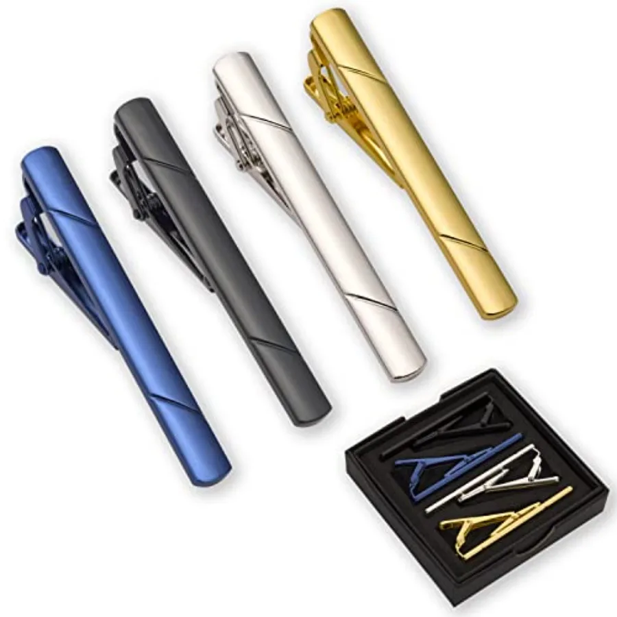 4Pcs Tie Clips For Men Tie Bar - Men Accessories To Gift recension och pris