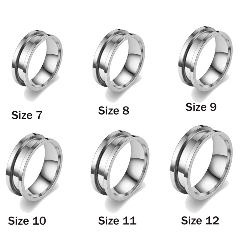 5pcs 7/8/9/10/11/12 Ring Core  - Men Accessories Jewellery recension och pris