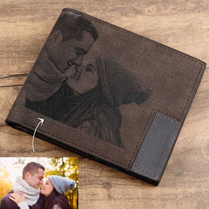 Custom Picture PU Leather Wall - Bifold Leather Wallet recension och pris