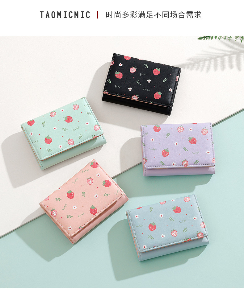 Cute Three-Fold Ladies Wallet  - Bifold Leather Wallet recension och pris