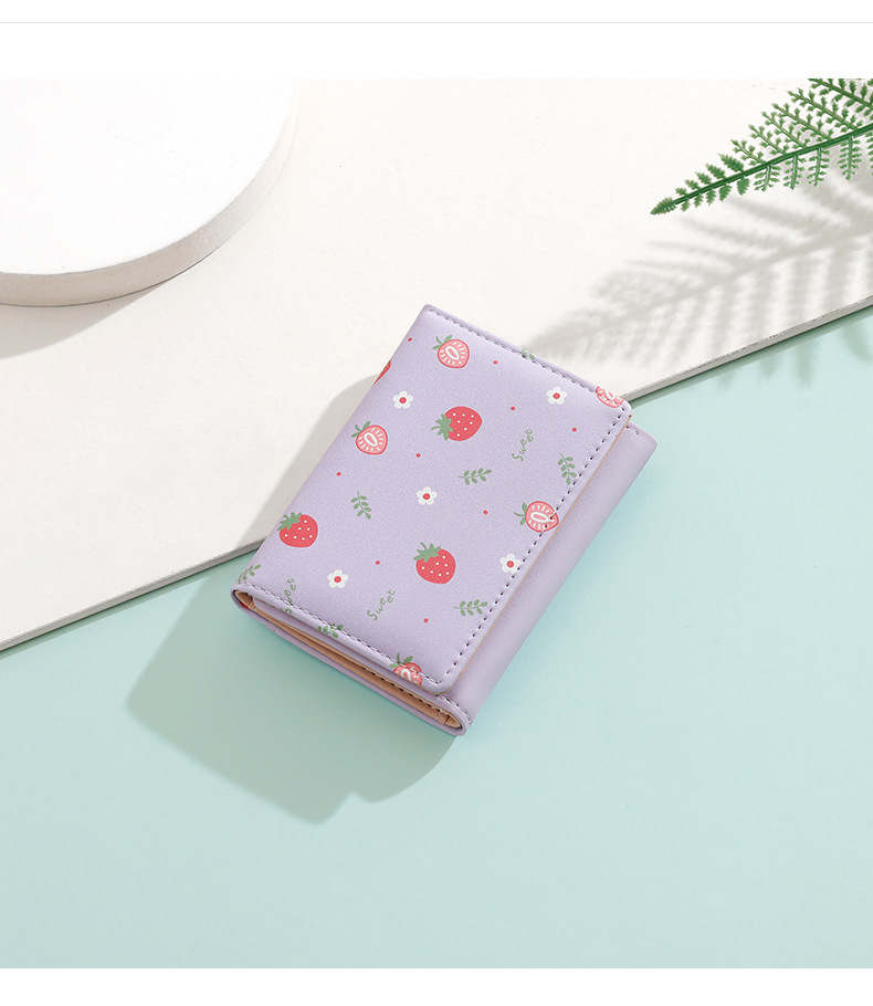 Cute Three-Fold Ladies Wallet  - Bifold Leather Wallet recension och pris