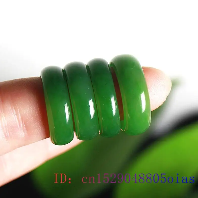 Natural Green Hetian Jade Ring - Men Accessories For Wedding recension och pris